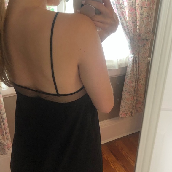 Strappy Mesh Black Dress - Picture 6 of 6